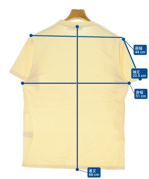 MAISON KITSUNE（メゾンキツネ）Tシャツ・カットソー 黄 サイズ:XS メンズ/2200675163057