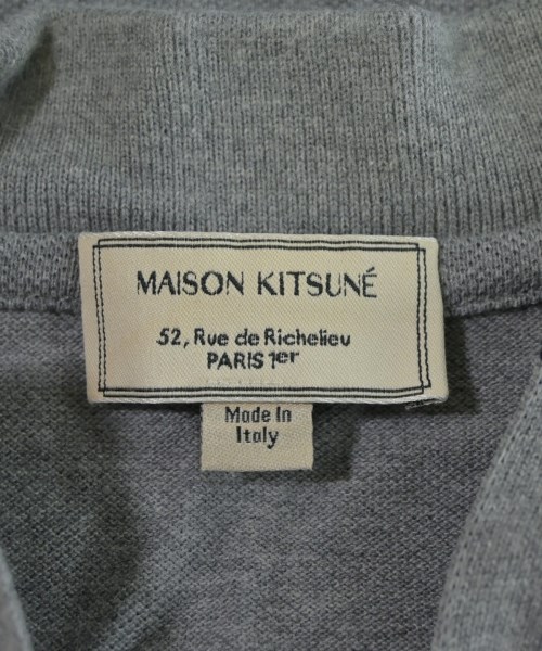 MAISON KITSUNE（メゾンキツネ）ポロシャツ グレー サイズ:S メンズ/2200678975336