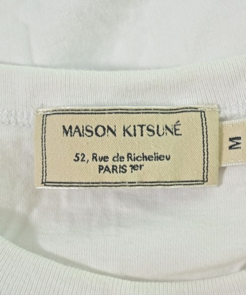 MAISON KITSUNE（メゾンキツネ）Tシャツ・カットソー 白 サイズ:M メンズ/2200673519047