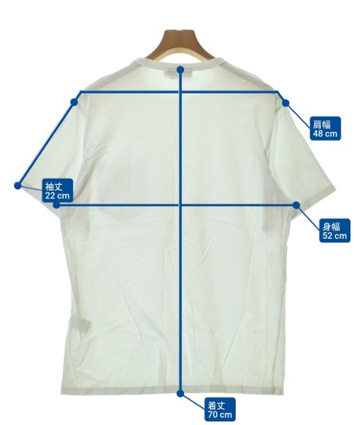 MAISON KITSUNE（メゾンキツネ）Tシャツ・カットソー 白 サイズ:M メンズ/2200673519047