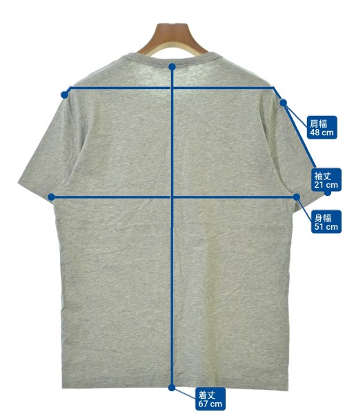 MAISON KITSUNE（メゾンキツネ）Tシャツ・カットソー グレー サイズ:M メンズ/2200673519054