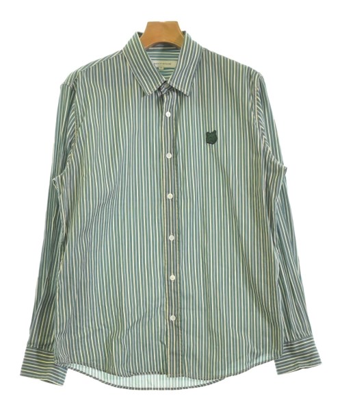 MAISON KITSUNE(メゾンキツネ)カジュアルシャツ 緑 サイズ:M/2200680432032