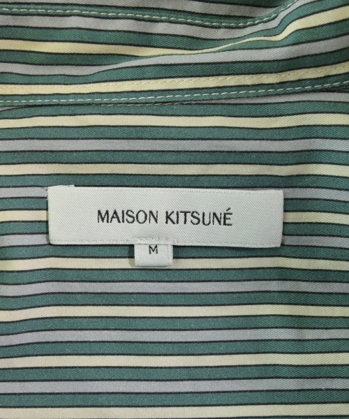 MAISON KITSUNE（メゾンキツネ）カジュアルシャツ 緑 サイズ:M メンズ/2200680432032