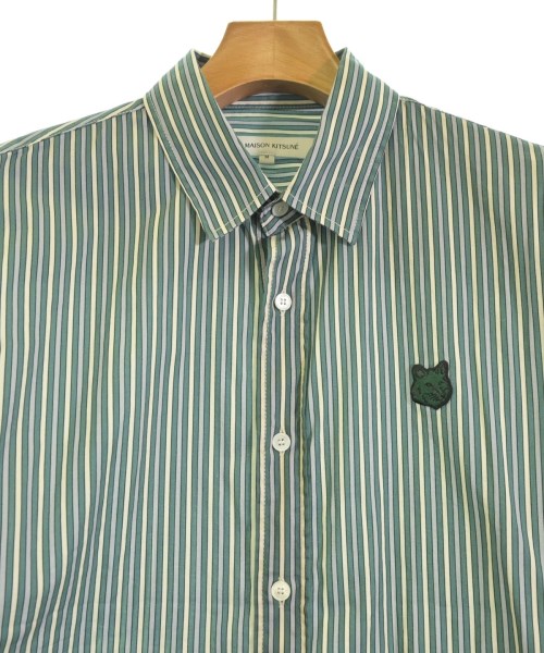 MAISON KITSUNE（メゾンキツネ）カジュアルシャツ 緑 サイズ:M メンズ/2200680432032