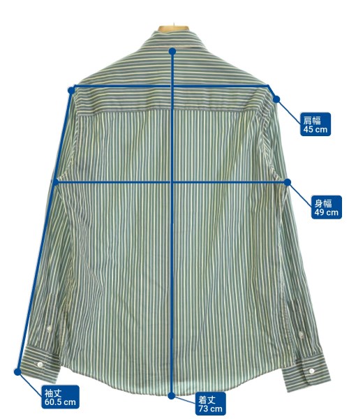 MAISON KITSUNE（メゾンキツネ）カジュアルシャツ 緑 サイズ:M メンズ/2200680432032