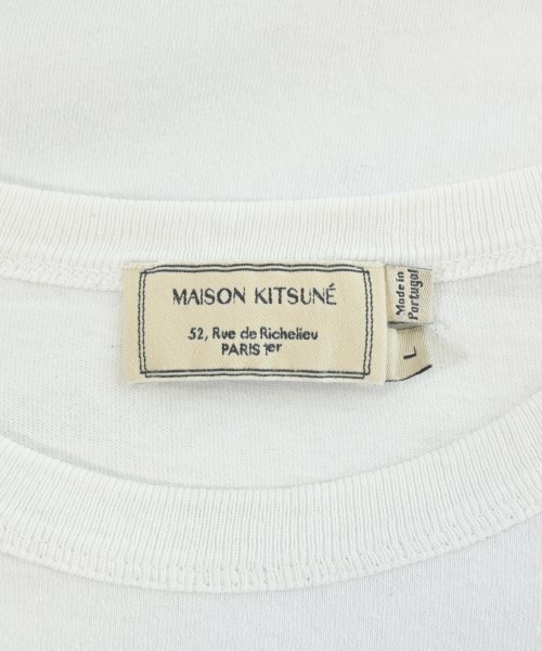MAISON KITSUNE（メゾンキツネ）Tシャツ・カットソー 白 サイズ:L メンズ/2200681139022