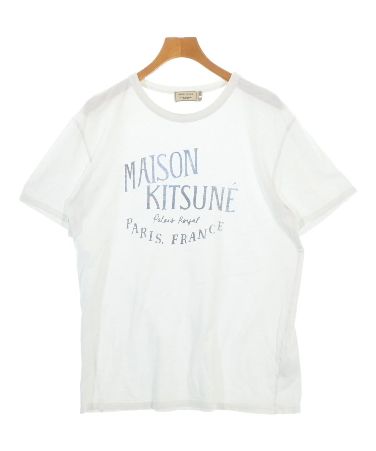 MAISON KITSUNE（メゾンキツネ）Tシャツ・カットソー 白 サイズ:L