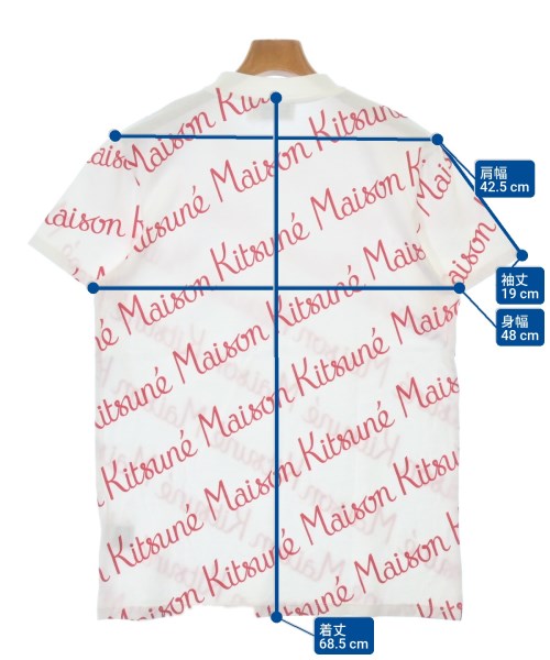 MAISON KITSUNE（メゾンキツネ）Tシャツ・カットソー 白 サイズ:S メンズ/2200695542023