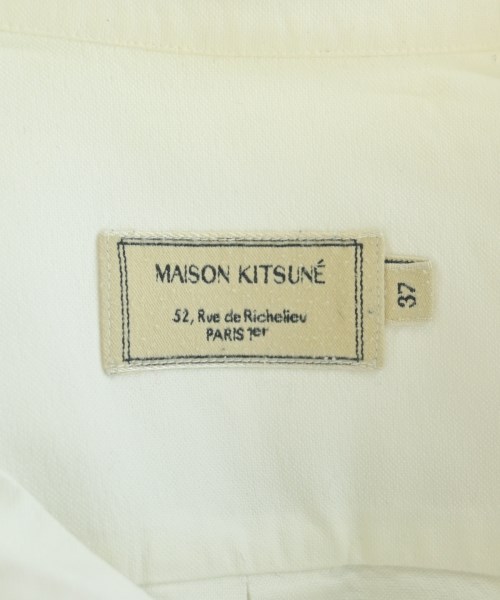 MAISON KITSUNE（メゾンキツネ）カジュアルシャツ 白 サイズ:37(XS位) メンズ/2200697918253