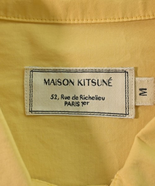 MAISON KITSUNE（メゾンキツネ）カジュアルシャツ 黄 サイズ:M メンズ/2200698176041