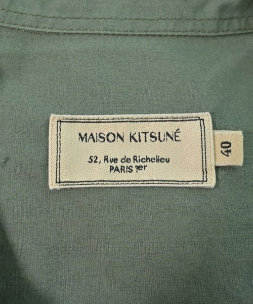 MAISON KITSUNE（メゾンキツネ）カジュアルシャツ 緑 サイズ:40(L位) メンズ/2200698176058