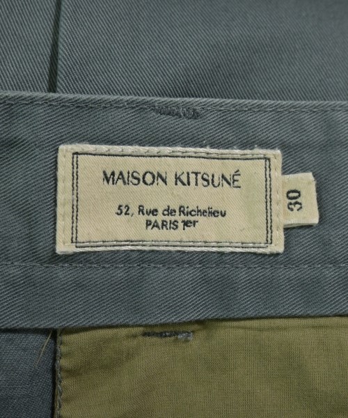 MAISON KITSUNE（メゾンキツネ）チノパン カーキ サイズ:30(M位) メンズ/2200698176133
