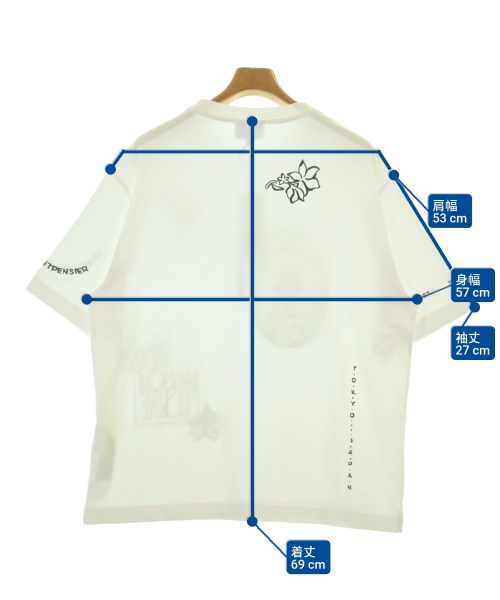 MAISON KITSUNE（メゾンキツネ）Tシャツ・カットソー 白 サイズ:S メンズ/2200699823050