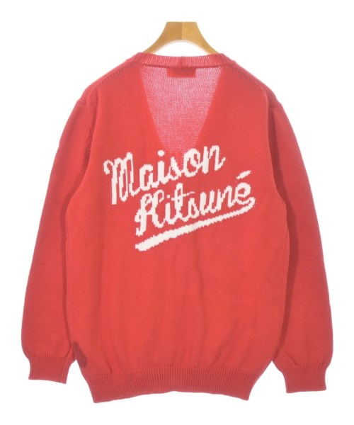 MAISON KITSUNE（メゾンキツネ）カーディガン 赤 サイズ:L メンズ/2200695983055