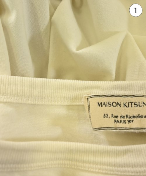 MAISON KITSUNE（メゾンキツネ）Tシャツ・カットソー 白 サイズ:XS メンズ/2200698754072