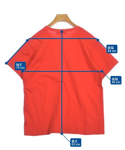 MAISON KITSUNE（メゾンキツネ）Tシャツ・カットソー 赤 サイズ:S メンズ/2200701691011