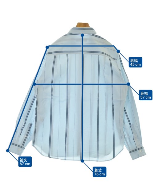 MAISON KITSUNE（メゾンキツネ）カジュアルシャツ 青 サイズ:L メンズ/2200656037032