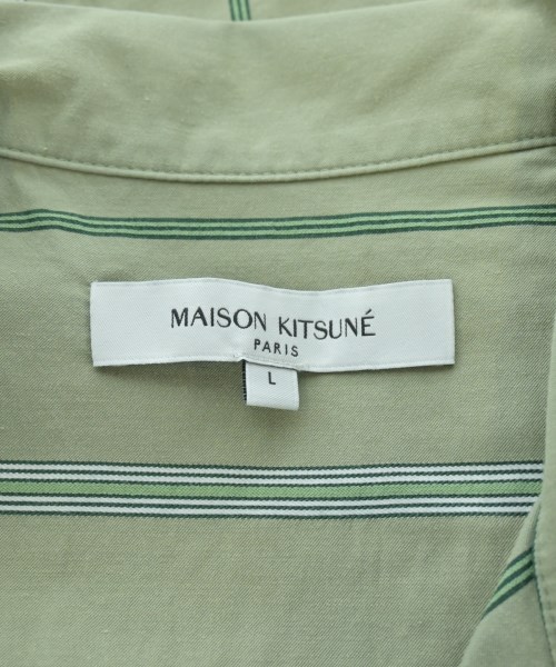 MAISON KITSUNE（メゾンキツネ）カジュアルシャツ 緑 サイズ:L メンズ/2200656037049