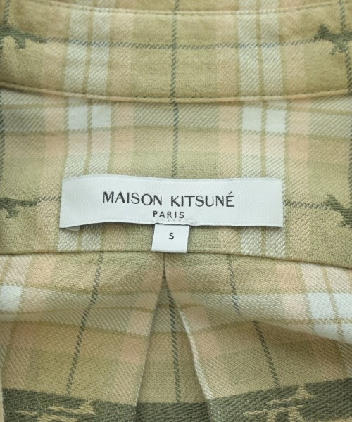 MAISON KITSUNE（メゾンキツネ）カジュアルシャツ ベージュ サイズ:S メンズ/2200656037056