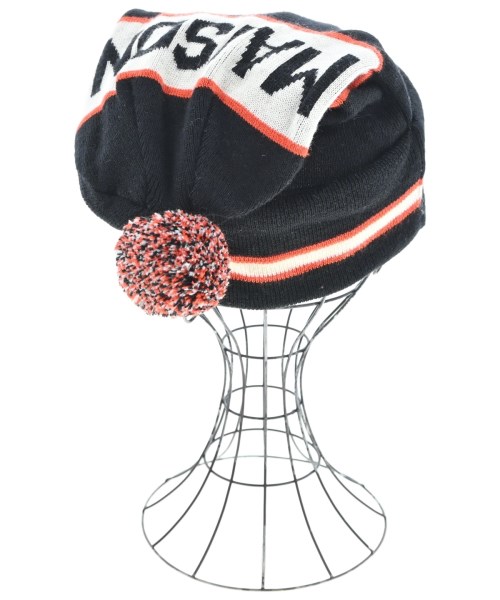 MAISON KITSUNE（メゾンキツネ）ニットキャップ・ビーニー 黒 サイズ:U メンズ/2200645191134