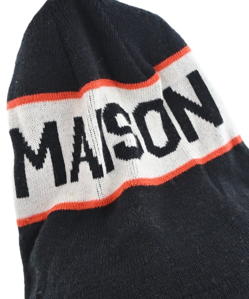 MAISON KITSUNE（メゾンキツネ）ニットキャップ・ビーニー 黒 サイズ:U メンズ/2200645191134