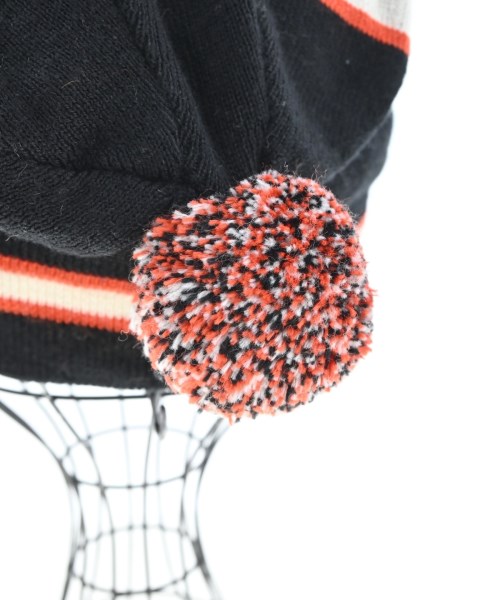 MAISON KITSUNE（メゾンキツネ）ニットキャップ・ビーニー 黒 サイズ:U メンズ/2200645191134