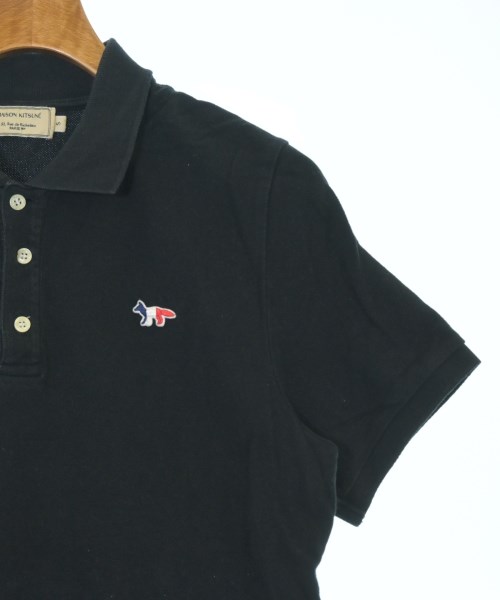 MAISON KITSUNE（メゾンキツネ）ポロシャツ 黒 サイズ:S メンズ/2200651189088