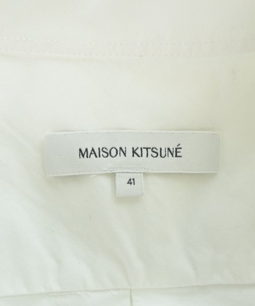 MAISON KITSUNE（メゾンキツネ）カジュアルシャツ 白 サイズ:40(L位) メンズ/2200651701044