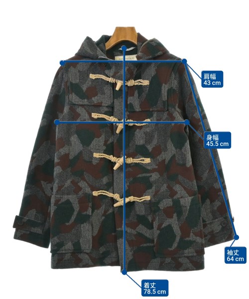 MAISON KITSUNE（メゾンキツネ）ダッフルコート グレー サイズ:M メンズ/2200659609038