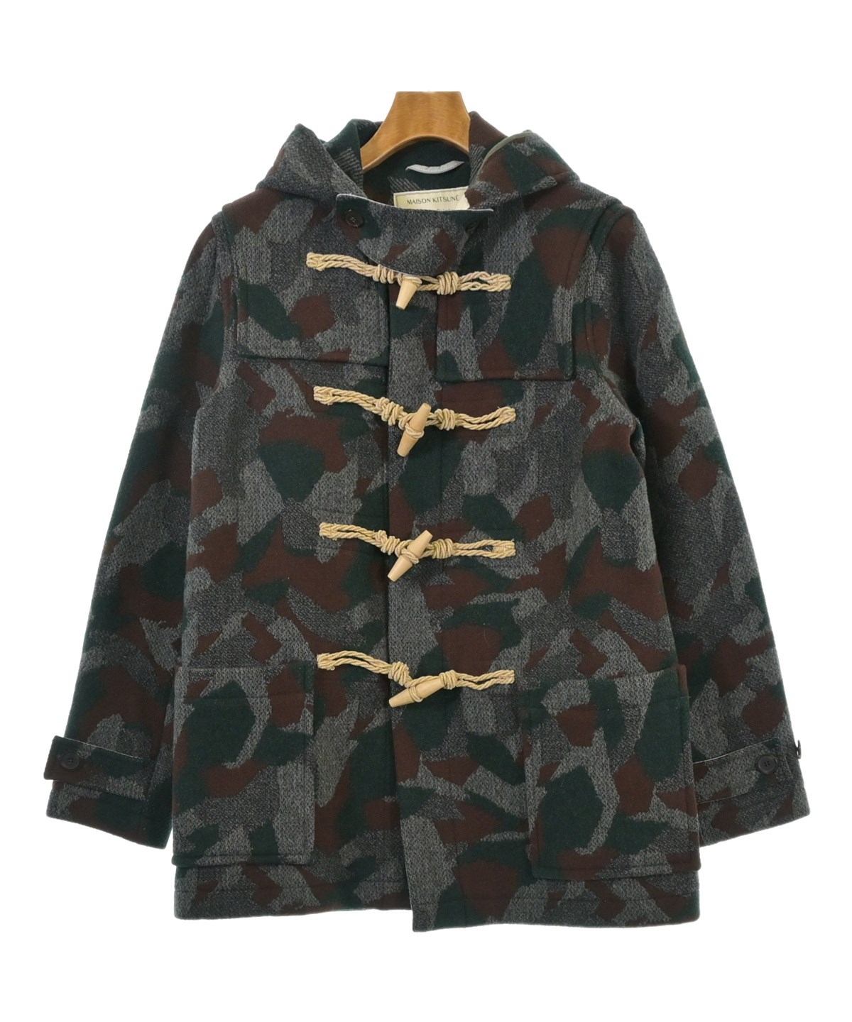 メゾンキツネ　ダッフルコート MAISON KITSUNE（メゾンキツネ）ダッフルコート グレー サイズ:M