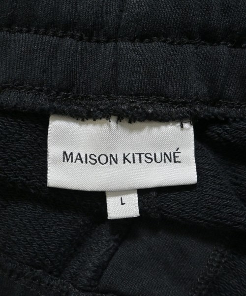 MAISON KITSUNE（メゾンキツネ）スウェットパンツ 黒 サイズ:L メンズ/2200659609090