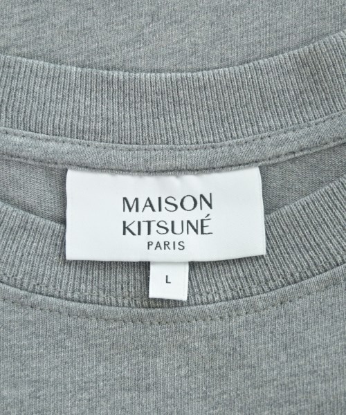 MAISON KITSUNE（メゾンキツネ）Tシャツ・カットソー グレー サイズ:L メンズ/2200660215044