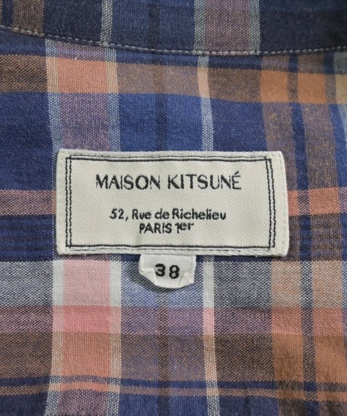 MAISON KITSUNE（メゾンキツネ）カジュアルシャツ 紺 サイズ:38(S位) メンズ/2200660702063