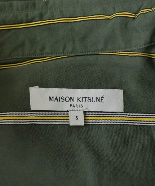 MAISON KITSUNE（メゾンキツネ）カジュアルシャツ 緑 サイズ:S メンズ/2200661360057