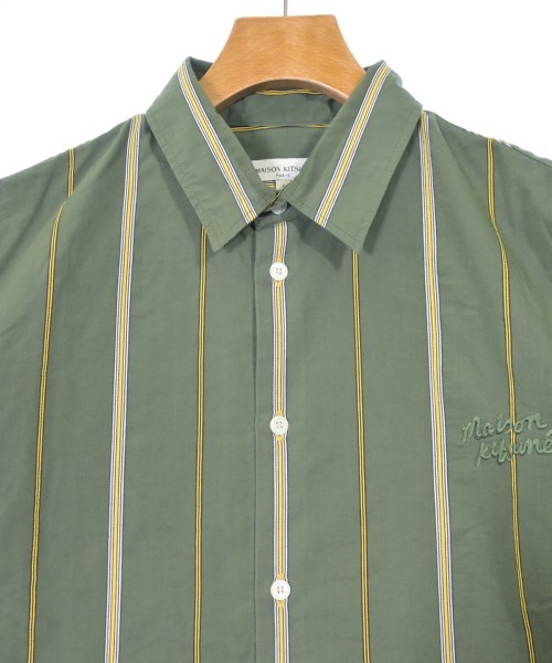 MAISON KITSUNE（メゾンキツネ）カジュアルシャツ 緑 サイズ:S メンズ/2200661360057