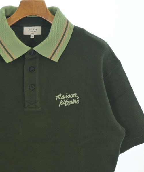 MAISON KITSUNE（メゾンキツネ）ポロシャツ 緑 サイズ:S メンズ/2200661360064