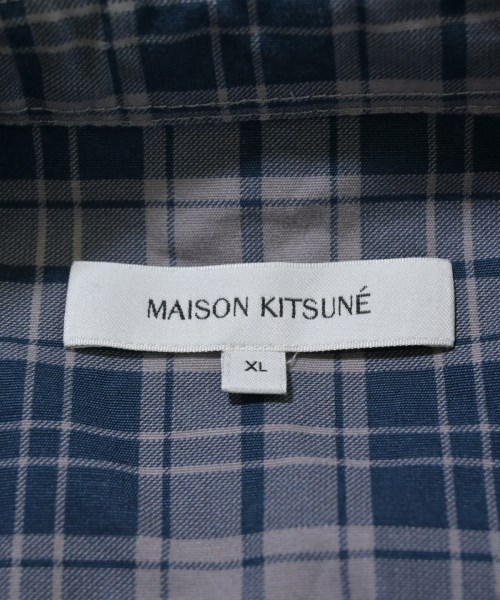 MAISON KITSUNE（メゾンキツネ）カジュアルシャツ 紺 サイズ:XL メンズ/2200662256045