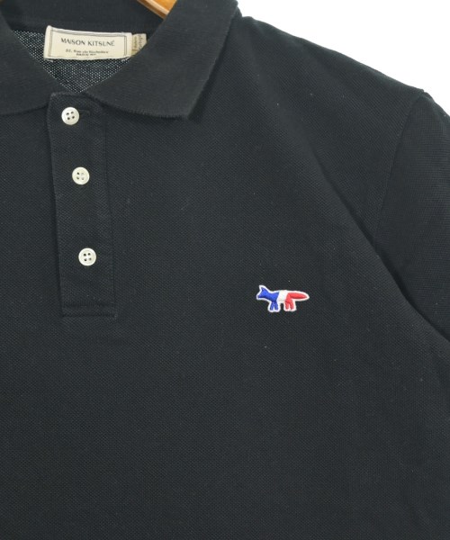 MAISON KITSUNE（メゾンキツネ）ポロシャツ 黒 サイズ:XS メンズ/2200662293033