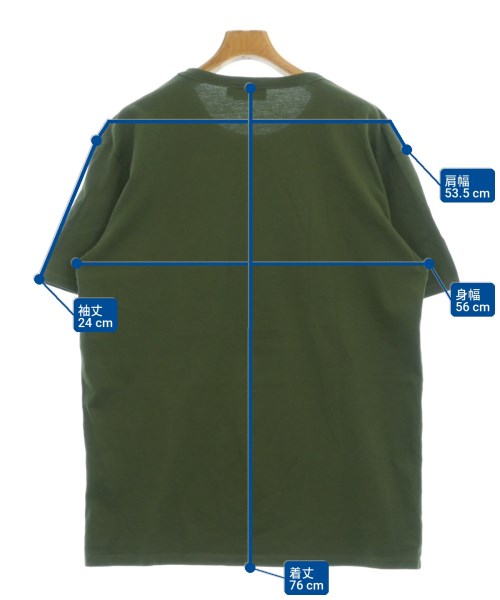 MAISON KITSUNE（メゾンキツネ）Tシャツ・カットソー カーキ サイズ:XXL メンズ/2200710522078
