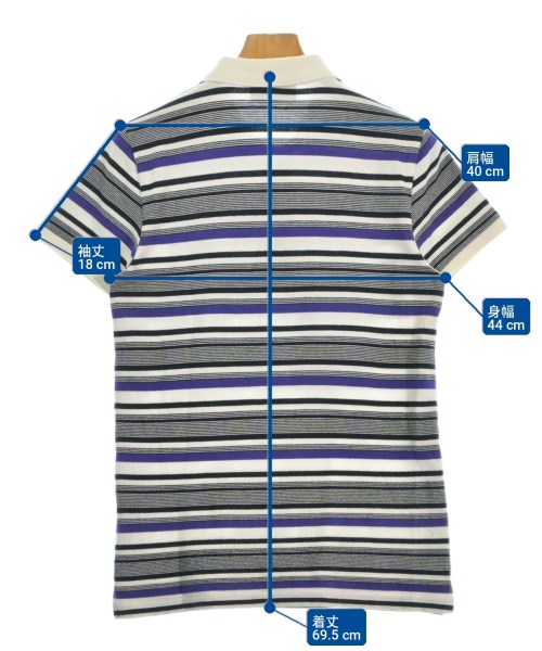MAISON KITSUNE（メゾンキツネ）ポロシャツ 白 サイズ:S メンズ/2200710830081