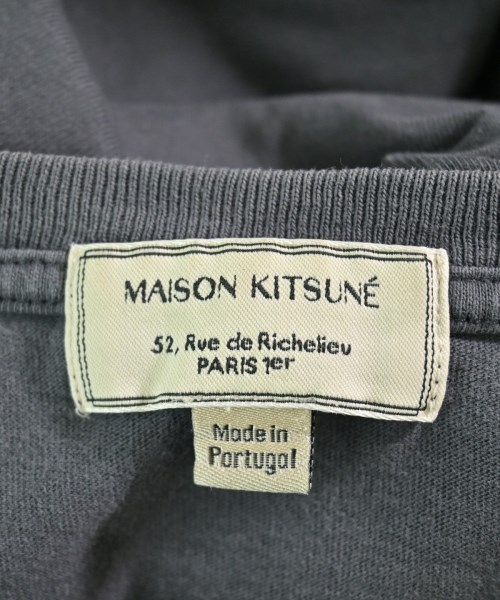 MAISON KITSUNE（メゾンキツネ）Tシャツ・カットソー グレー サイズ:M メンズ/2200711015029