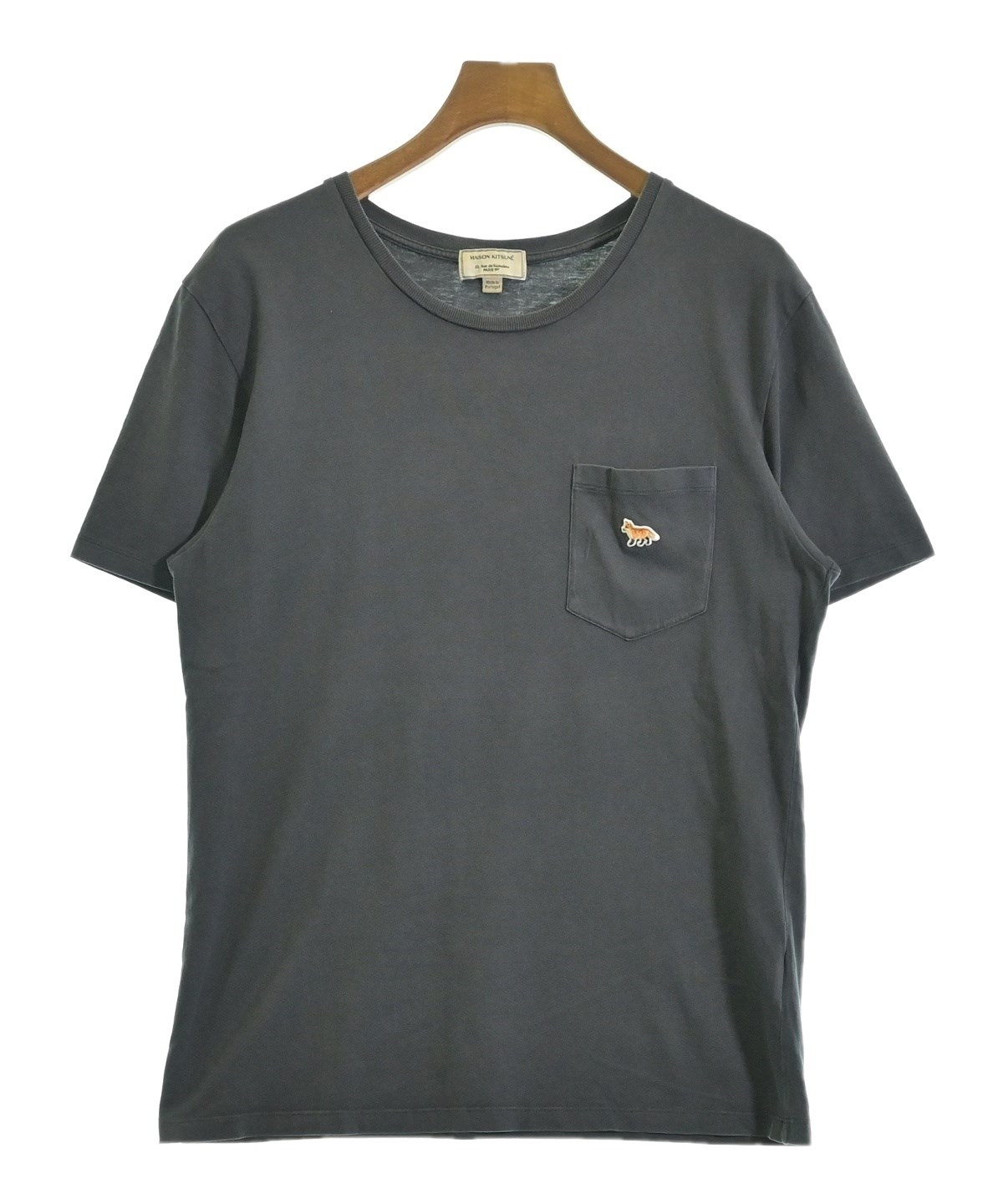 メゾンキツネ　黒&グレー Tシャツ2枚 MAISON KITSUNE（メゾンキツネ）Tシャツ・カットソー グレー サイズ:M