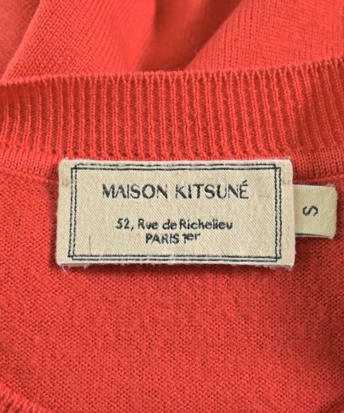 MAISON KITSUNE（メゾンキツネ）ニット・セーター 赤 サイズ:S メンズ/2200711040076