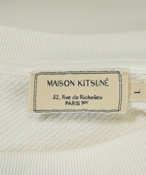 MAISON KITSUNE（メゾンキツネ）スウェット 白 サイズ:L メンズ/2200709662068