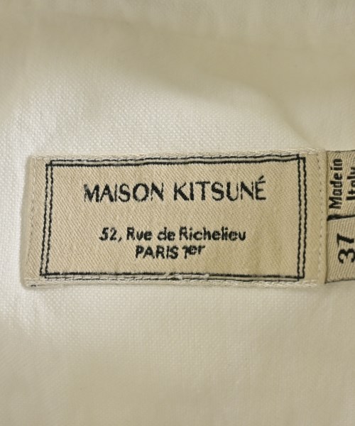 MAISON KITSUNE（メゾンキツネ）カジュアルシャツ 白 サイズ:37(XS位) メンズ/2200712593021