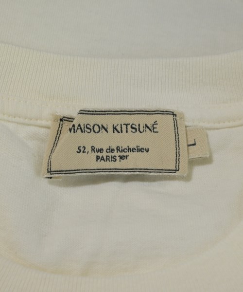 MAISON KITSUNE（メゾンキツネ）Tシャツ・カットソー 白 サイズ:L メンズ/2200713296365