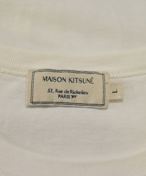 MAISON KITSUNE（メゾンキツネ）Tシャツ・カットソー 白 サイズ:L メンズ/2200714104010
