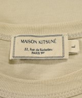MAISON KITSUNE（メゾンキツネ）Tシャツ・カットソー ベージュ サイズ:L メンズ/2200714566016