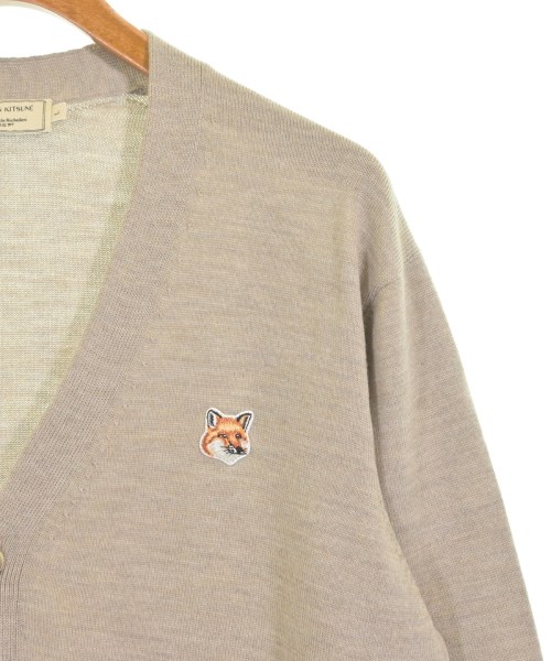 MAISON KITSUNE（メゾンキツネ）カーディガン ベージュ サイズ:L メンズ/2200712229074