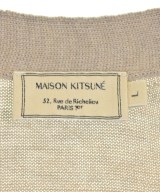 MAISON KITSUNE（メゾンキツネ）カーディガン ベージュ サイズ:L メンズ/2200712229074